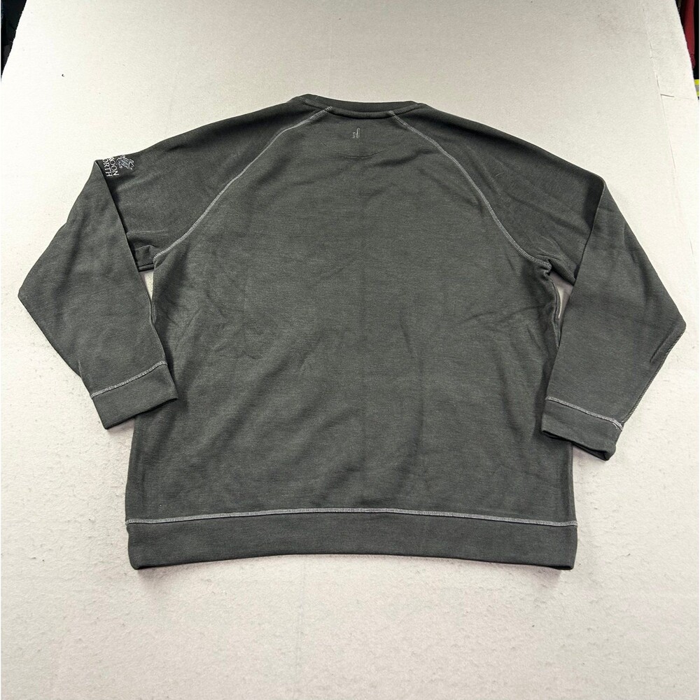 Johnnie O Sweatshirt Mens Gray Shields Crewneck Knit Pullover Golf Prep - Picture 3 of 11